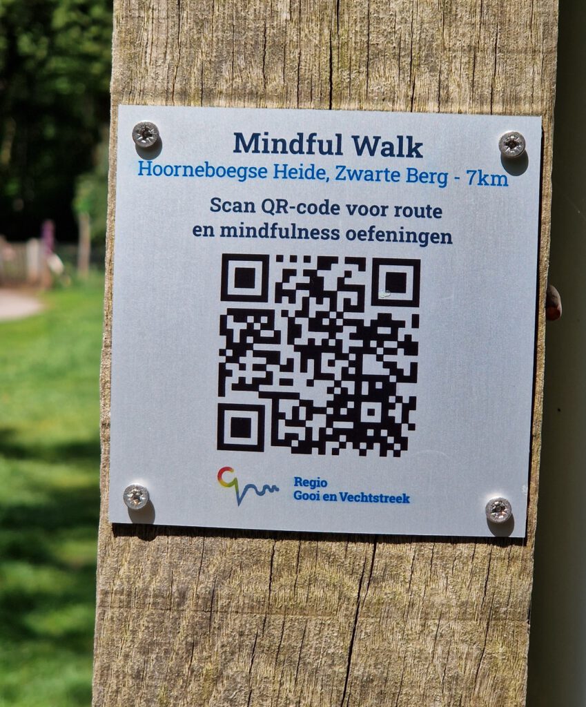 QR-code Mindful Walk Hoorneboegse Heide.